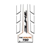 Paraserbatoio.it 3D effect sticker Resinated tank protector compatible with KTM DUKE 790 THE SCALPEL - Tank pad - Color White v1