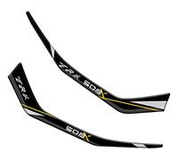 Paraserbatoio.it Resin 3D Effect Sticker for Motorcycles Compatible with Benelli TRK 502 X (Yellow, Handle Protectors)