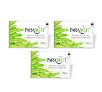 Parasoft Moisturising Cleansing Body Soap For Dry Skin | Goodness of Aloe Vera, Glycerine & Vitamin E | Nourishing Daily Bathing Bar For Purification -100 gm (Pack of 3)