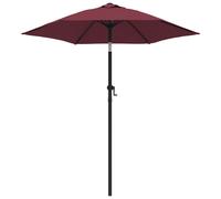 vidaXL Parasol Burgundy 200x224 cm Aluminium, Red
