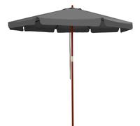 Parasol Anthracite Wood 330cm UV-Protection 80+