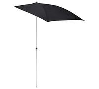 Parasol,Balcony Semi-parasol, Outdoor Parasol, Adjustable Black Semi-circular Garden Umbrella, Suitable For Small Spaces, Without Base, With Folding Fan