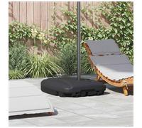 Parasol Base Black Plastic 60x80x15cm Wheels 50-58mm Tube Hole 60/120kg