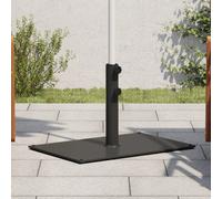 Parasol Base Black Steel 60.5x41x38cm 15 kg Ø32/38/48mm Double Knob with Pads XL