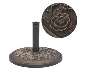 Parasol Base Bronze Resin & Steel 45.5cm x 34cm Heavy 9kg Locking Bolt Adapters