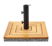 Beliani Parasol Base Ceccano Brown Square 21 Kg