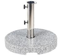 Beliani Parasol Base Ceggia Grey Round 25 Kg, Grey