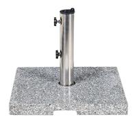 Beliani Parasol Base Ceggia Grey Square 25 Kg, Grey
