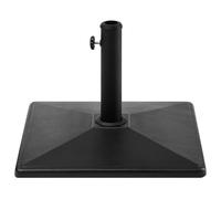 Beliani Parasol Base Cervo Black Square 25 Kg, Black