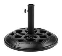 Beliani Parasol Base Ceto Black Round 23 Kg, Black