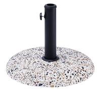 Beliani Parasol Base CEVO White Round 21 kg, White