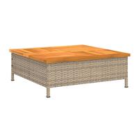 Parasol Base Cover Outdoor Umbrella Base Cover Poly Rattan and Acacia vidaXL