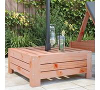 Parasol Base Cover Solid Wood Douglas Berkfield Home Brown One Size