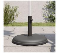 Parasol Base Dark Grey Plastic & Concrete 44.5x31.5cm 15kg Ø32/35/38mm with knob