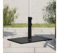 Parasol Base Dark Grey Steel 60.5x41x38cm 15 kg Adjustable Foot Pad Double Knob