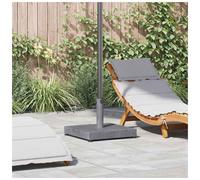 vidaXL Parasol Base Dark Grey Wood look 45 x 45 x 31.5 cm