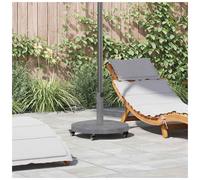 Parasol Base Dark Grey Wood Look Steel 48x48x32 cm Heavy Duty Stable For Terrace