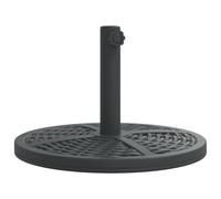 vidaXL Parasol Base Black Ø38-48 mm PE and concrete and iron, Garden and Terrace, Modern, Durable Umbrella Stand, Indoor Outdoor Accessory, Efficient Shade Support, Versatile Parasol Base