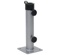 Parasol Base for Pole Outdoor Umbrella Base Holder Stand Matt Steel vidaXL
