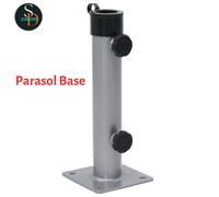 Parasol Base for Pole Outdoor Umbrella Base Holder Stand Matt Steel vidaXL