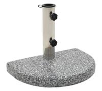 Parasol Base Grey Granite 40x28x4cm 10kg Stainless Steel Tube 57mm +2 bolts & ad