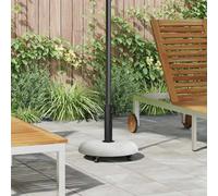 Parasol base Light grey Concrete Round 45x45x40cm Textured Rollable 21kg Outdoor