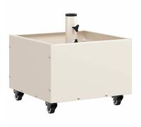 vidaXL Parasol Base Manual White 45 x 45 x 45 cm Steel