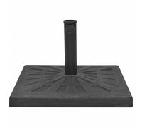 Parasol Base Outdoor Umbrella Holder Parasol Stand Resin Square Black vidaXL