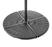 Parasol Base Overhanging Concrete Filled Banana Cantilever Stand 50kg Christow