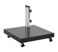 vidaXL Parasol Base Granite 30 kg Square Black