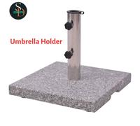 Anydaydirect Granite Parasol Base Umbrella Holder 20Kg
