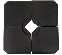 Parasol Base Plastic HD Fillable Sand Water Garden Patio Stand Black
