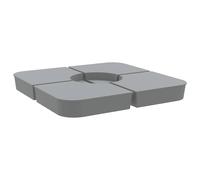 Parasol Base Set 4 Piece for Cross Stand Parasol Umbrella Base 100kg PP vidaXL