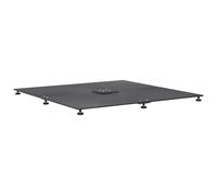 vidaXL Parasol Base Dark grey 100 x 100 x 4 cm Steel