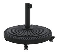 Parasol Base with Wheels for Ø38 /48 mm Poles Patio Umbrella Base Round vidaXL
