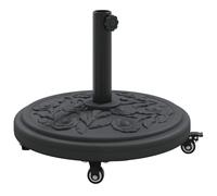 Parasol Base with Wheels for Ã˜38 /48 mm Poles Patio Umbrella Base Round vidaXL