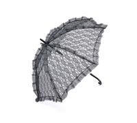 Parasol Black Lace Wedding Halloween Fancy Dress Accessory Burlesque