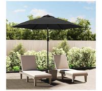 Parasol Canopy 300cm Anthracite 100% Polyester UV Protective Replacement 6-ribs