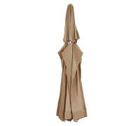 Parasol Cover Taupe 100% Polyester 610cm Waterproof UV Outdoor Fabric 180g/m2