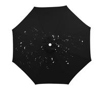 Parasol Covers,Replacement Parasol Canopy Waterproof,2.0M/4.0M For 6 Ribs/8 Ribs, UPF 50+ Garden Parasol Replacement Canopy For Garden/Backyard/Pool/Deck (Black,4.0 m/13.1ft - 8 ribs)