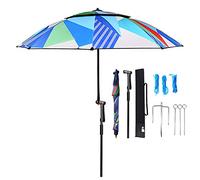 Parasol,Fishing Outdoor Sunshade Shelter, Multi-Purpose Sun Umbrella for Garden, Beach Parasol, Rainproof, Sunscreen, Breathable, Exquisite Pattern, 360° Rotation,