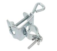 Parasol Fixing Clip Alloy Adjustable Clamp for Railings and Deck | Silver Finish, Large Opening with Thumbscrew, Quick Release Design, Suits Rods, Beach Shade and Bleachers
