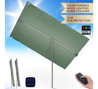 Parasol Garden Umbrella Outdoor Tilt Canopy Tent Patio Sun Shade Polyester Green
