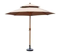 Parasol Garden Umbrella Parasol 9' Patio Garden Outdoor Market Table Umbrella With Crank Handle Perfect For Outdoor Yard Beach Commercial Event Market Camping Pool Side