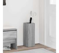 Parasol Holder Made of Wood Material Grey Sonoma 20 x 20 x 55.5 cm with Drip Tray for Hallway Entrance Area Office Hotel Restaurant Practical Umbrella Shelf and Storage