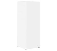 Parasol Holder White Wood Material 20 x 20 x 55.5 cm Rectangular for Hallway Entrance Area with Drip Tray and Versatile Storage for Umbrellas Walking Stick Holder Order