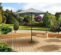 PARASOL Pagoda Crank and Tilt 2.5m - Grey Outdoor Umbrella Sun Shade Garden
