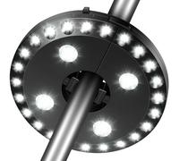 Parasol Patio Umbrella Light, 28 LED Lights at 200 lumens 3 Lighting Modes Cordless 4 x AA Battery Operated, Umbrella Pole Light for Patio Umbrellas, Camping Tents or Outdoor Use (White)
