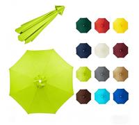 Parasol Replacement Canopy 2-4m for 6/8 Ribs Garden Umbrella Cover UV50+ Waterproof Fade Resistant Easy Fit Patio Parasol Cover for Cantilever Umbrella Market Umbrella,Hellgrün,8 Streben 3.5m