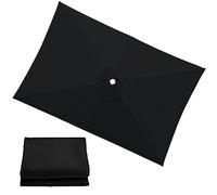 Parasol Replacement Canopy 4/6/8 Ribs, 3.0x3.0m 2.5x2.5m 2.7x2.7m Rectangular/Square Outdoor Umbrella Replacement Cover Waterproof Garden Patio Parasol Umbrella Canopy(B7,8Ribs: 270x270cm)